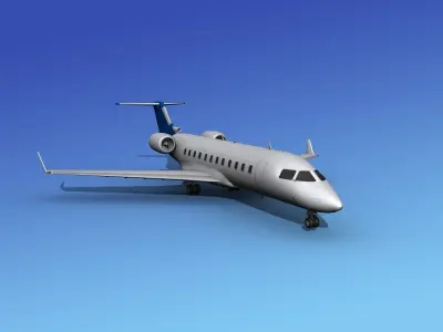 Canadair CRJ200 Corporate 3 3D model