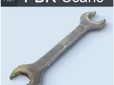 Wrench High Poly Free 3D model purchase