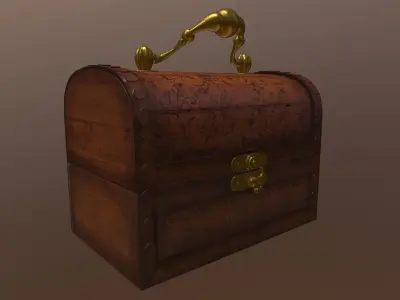 Jewelry box Low-poly 3D model