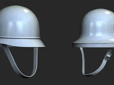 17 Army Helmet Base Mesh  Low-poly 3D model