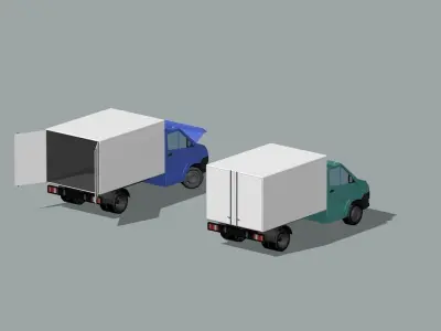 industrial goods van 3D model