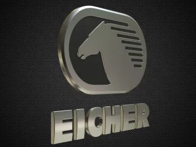eicher logo 3D model