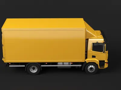 Modern Generic EU Cargo Truck 3D model purchase