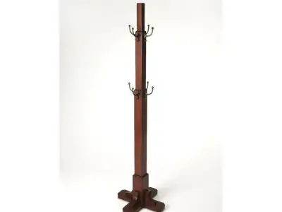 Webster Costumer Coat Rack - 2 Colour 3D model