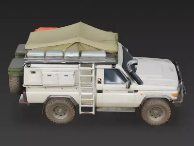 Expedition Overland SUV 3D Model Low-poly 3D model