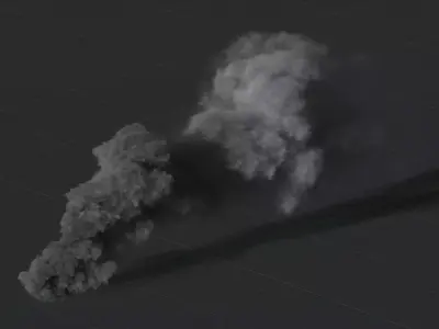 3D Rising Smoke Animation  3D model