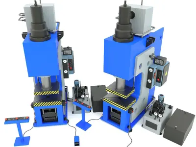 Industrial machine tool hydraulic press PYE250A 3D model