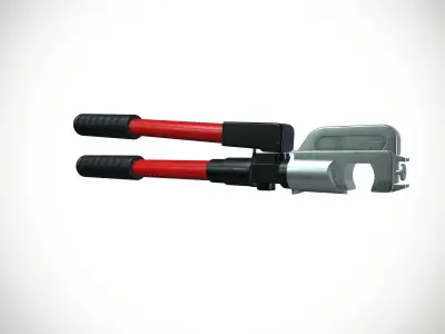 Hydraulic crimping plier Low-poly 3D model
