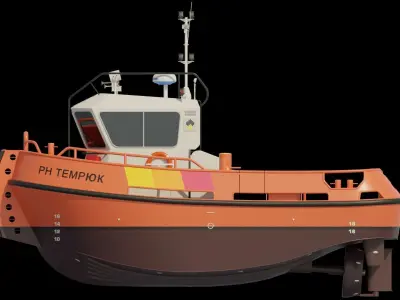 Damen Stan Tug 1004 Low-poly 3D model