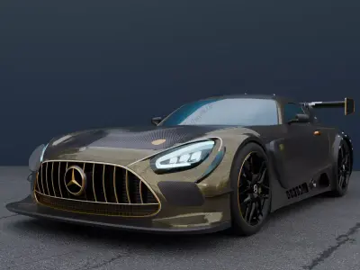 Mercedes Benz Amg Gt3 Evo Free 3D model