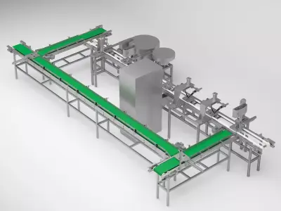 mass production machinery 3D model