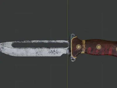 Hunter knife  3D model