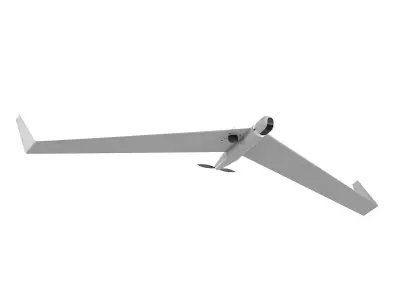 Unmanned Aerial Vehicle Zala 421 3D model