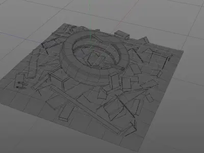 Scrap asset Low-poly 3D model