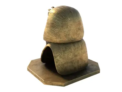 Tutankhamun bust 3D model