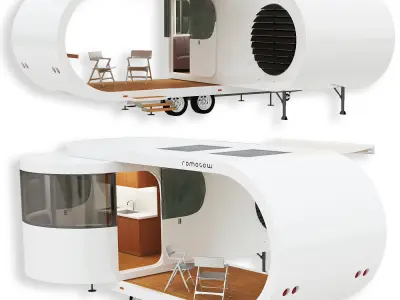 Romotow camper 3D model