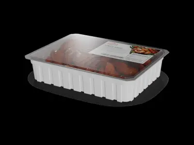 Frozen seafood Premium Shrimp 3D model