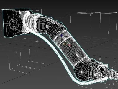 Industrial Robot Arm 3D model order
