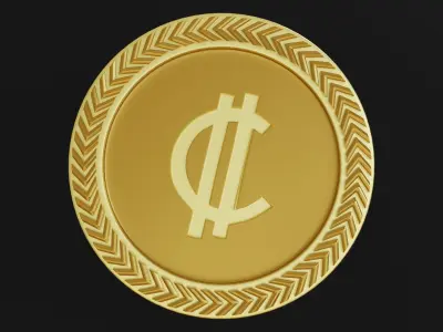 colon coin Free 3D print model