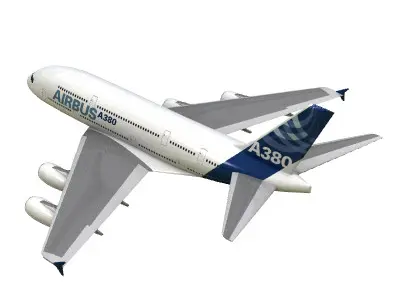 A380 Airplane 3D model purchase