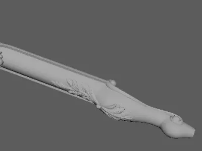 leg High quality 3d models for processing on a cnc machine 3D model