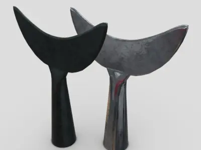 Arrowhead 5 pair of whale tails Low-poly 3D model