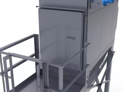 The CMAXX Dust and Fume Collection System 3D print model