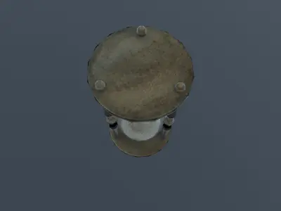 Wooden Sand Clock Low-poly 3D model