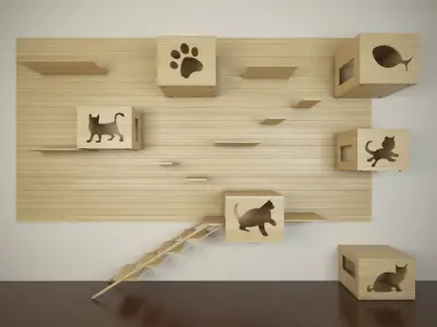Cat House 3D model