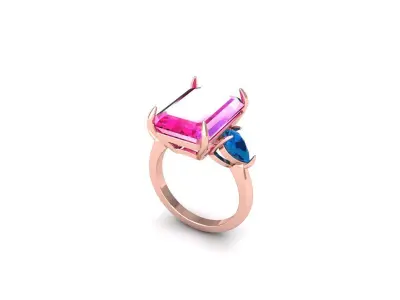 Wedding Ring  3D print model 346
