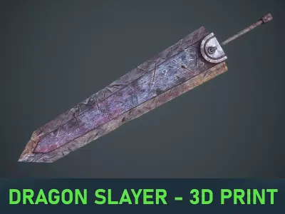 Dragon Slayer - Berserk - 3D printing ready Free 3D print model