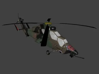 Eurocopter Tiger Free low-poly 3D model