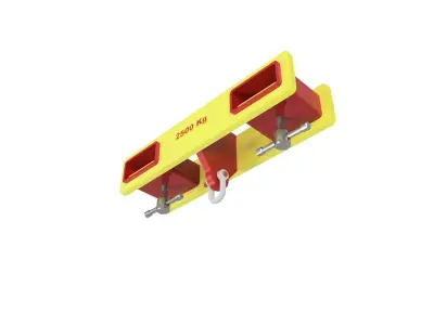 2500 Kg forklift attachment Low-poly 3D model