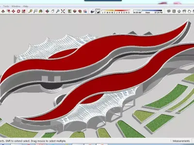 Sketchup Office building B5 3D model