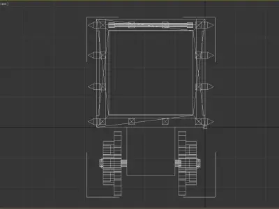 Low Poly Mine Cart Low-poly 3D model