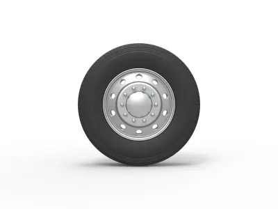 10 Hole front wheel Scale 1 to 25 3D print model