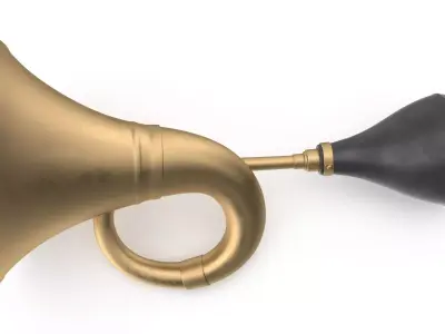 Retro Horn Low-poly 3D model
