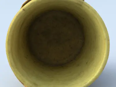 Bucket High Poly chinese teapot 3D model