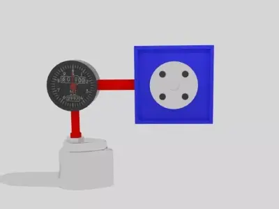  Pitot Tube Simple System Low-poly 3D model