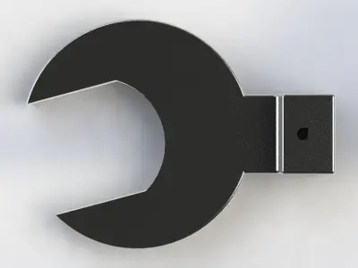 Open End 55mm 3D model