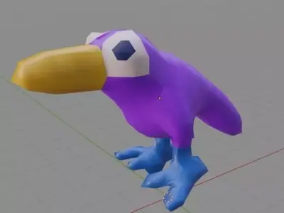 bird funny toy Free 3D model