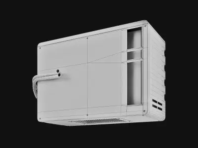 Sci-Fi air conditioner 03 3D model