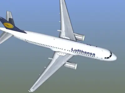 Airbus A320 Jet 3D model