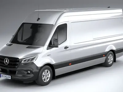 Mercedes-Benz Sprinter Van Long 2025 3D model purchase