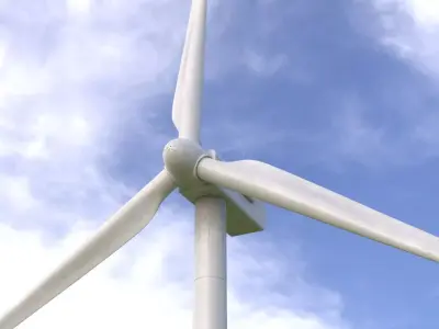 Wind Turbine PBR 3D model