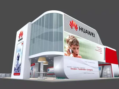 Exhibition - size - 24X21-3DMAX2009-0014 3D model