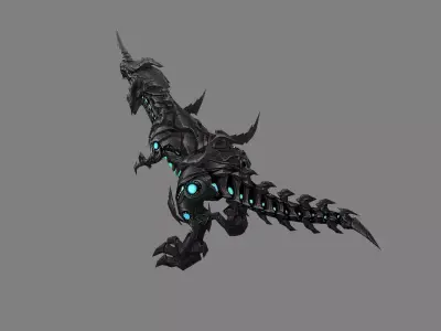 Mount - Dino Type 14 Low-poly 3D model
