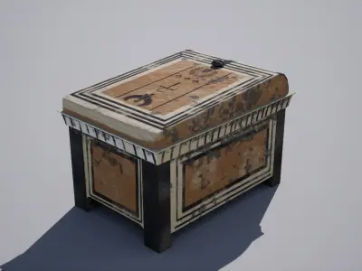 Egyptian Crate Low-poly 3D model
