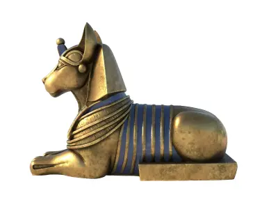 sphinx 4 Low-poly 3D model
