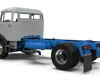 Mercedes-Benz LAK 710 4x4 Chassis Cab 70s Off-Road Truck  3D model